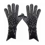 Jalgpalliv&auml;ravavahi kindad paksendatud hingavad jalgpallikindad libisemisvastased lateksist treeningkindad Size 8 must