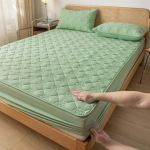 2024. aasta uus &uuml;liveekindel voodilina elastse ribaga voodilina tepitud madratsi kate &Uuml;hev&auml;rviline madratsikaitse Queen-size voodikate 90X200cm Only a sheet