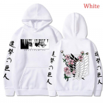 Jaapani Anime Attack on Titan Hoodie AOT Graafiline tr&uuml;kitud kapuutsiga dressipluus T&auml;navar&otilde;ivad Harajuku stiilis unisex t&auml;navar&otilde;ivad M