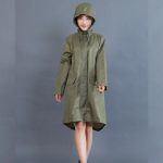 Naiste veekindel jope vihmamantlid vabaaja kapuutsiga &otilde;ues ja moes Unisex pikk mantel M