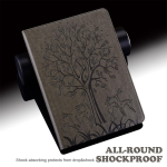 Nahast Sika Deer Life Tree mustriga tahvelarvuti&uuml;mbris Apple iPadi/Samsung Galaxy Tabi/Huawei Matepadi/Amazoni/Lenovo Tabi/Redmi Padi/Realme Padi jaoks Apple iPad Air 2 hall