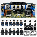 MOC A-8 sukelduja varustuse baas Arsenal Arsenal v&auml;ikestest osakestest ehitusplokist m&auml;nguasja komplekt nukk laste m&auml;nguasi j&otilde;ulukink