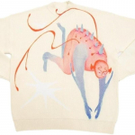 T&auml;navamood Harajuku maalimine Kootud Y2K Monster Design meeste ja naiste kampsunid L valge