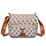 Naiste nahast &otilde;lakott Prindiga Suure mahutavusega Crossbody kott khaki