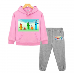 Number Blocks Hooded Sets kids boutique clothes Autumn Jacket  Casual Fleece pullover Anime hoodie sweatshirt boys girls clothes 130