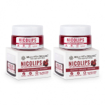 Koorimis-palsami komplekt huulte helendamiseks (2 x 20 g), NicoLips huulevalguse koorimispalsamikomplekt, Bella Vita