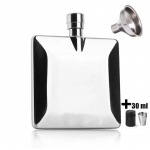 4 oz Flat Vodka Hip Flask roostevabast terasest kaasaskantav + lehter 4 tk 30 ml Shot Cup Camping Flagons lik&ouml;&ouml;ri viski pudel meeste kingitus a set