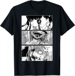 Horror Anime Girl Jaapani esteetilise Anime Disainiga Unisex T-s&auml;rk S