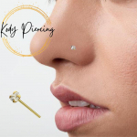 KODY PIERCING 9K augustamine kalliskivist ehe, sirge ninaosa, l&auml;bipaistva kuupmeetri tsirkooniumoksiidiga 1,5 mm CZ &ndash; kvaliteetne augustamine