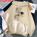 The Promise Neverland hoodies Unisex graafiline Korea anime hip hop Unisex dressipluusid kapuutsiga 2021 pluss suurus Unisex Hoodie L