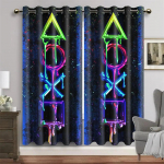 Lahe m&auml;ngukontroller M&auml;ngupuldi l&uuml;liti Poiste aknakardinad Rulood elutuppa Lapsed Magamistoa Vannituba K&ouml;&ouml;k Uks Kodukaunistus W65X60H(cm)X2Pcs&Hook