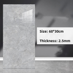 Isekleepuv marmormustriga simuleeritud plaatide kleebis Seinakaunistus WC Veekindel alumiinium-plastpaneel 10pcs