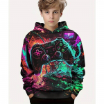 M&auml;ngupuldi kapuutsid poiste riided 3&ndash;14-aastastele lastele kapuutsiga poiste topid pikkade varrukatega dressipluusid, moed, lasteriided 140