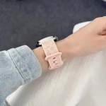 20 mm 22 mm pehmest silikoonist kellarihmad esmaklassilised kellarihmad, vastupidavad ja veekindlad roosimustriga &uuml;hilduvus Samsungi, Huawei, Amzfiti, 20mm roosa