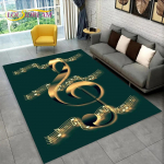 3D-muusika noot klaverikunsti ala suur vaip, vaipvaip elutoa diivani uksemati sisekujunduseks, lapse libisemiskindel p&otilde;randamatt 120cm x 160cm