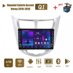 Icreative 2din Androidi autoraadio multimidia videopleier Hyundai Solaris Accent Verna 2010-2016 jaoks koos nupunupuga navigeerimisega GPS 1+16GB 1+16GB