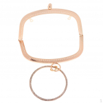 Koti metallist kaareraam 18cm-kuldne