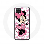 Coque Samsung Galaxy A12 Minnie Mouse Dessin anim&eacute; mignon rose