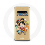 &Uuml;mbris Samsung Galaxy S10 Plus One piece Manga Straw Hat Pirates jaoks
