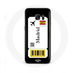 Coque pour Samsung Galaxy S6 Billet d'avion Madrid Espagne