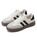 TUINANLE tossud naiste spordijalatsid Tursked vabaaja valged tossud, t&uuml;drukute platvormkingad 35 beež/must