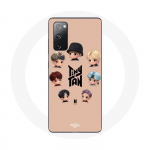 Coque pour Samsung Galaxy S20 FE BTS TinyTAN Animation Affiche RM Jin Suga J-Hope Jimin V Et Jungkook