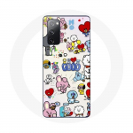 Coque pour Samsung Galaxy S20 FE BTS Bangtan Sonyeondan BT21 Van Tata Chimmy Cooky Rj Koya Mang Et Shooky