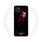 Coque pour Samsung Galaxy A03 Lucifer S&eacute;rie fond noir