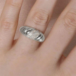 Crystal Star turske s&otilde;rmus naistele Vintage trendikas kullav&auml;rvi tsirkooniumoksiidist s&otilde;rmede virnastamine s&otilde;rmused Punk tarvikud Retro ehted R446 5