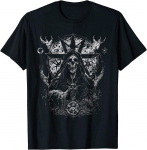 Okultne Unholy Grunge Emo Skull Unisex T-s&auml;rk S