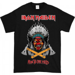 Iron Maiden Run The Hills must unisex T-s&auml;rk S
