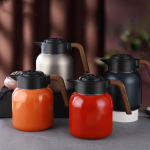 Intelligentne temperatuuritundlik hautamise teekann 316 roostevabast terasest hautamine suure mahutavusega isolatsioonikeetja majapidamises kasutatava tee eraldamine umbne teekann 1.2L oranž