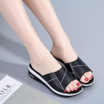 Suvine slip naiste kiilud Sandaalid Platvorm k&otilde;rged kontsad Mood avatud varbaga Naiste vabaajajalatsid Mugavad 40 valge