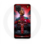 Coque Samsung Galaxy A12 Lewis Hamilton Ferrari officiel