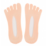 Ortopeedilised kompressioonsokid Naiste varvasokid Ultra Low Cut vooder geeliga must