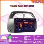 Android 2 Din auto multimeediumipleier Toyota RAV4 2001-2006 peaseadmele Stereo Carplay GPS-navigatsioon BT WIFI 4+64GB 2+32GB