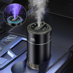 Nutikas auto &otilde;huv&auml;rskendaja, auto eeterlike &otilde;lide difuusor Star projektoriga, sealhulgas 2 looduslikku eeterlikku &otilde;li, kokku 160 ml, automaatne avamine/guan must