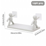 Uued loomingulised vannitoa riiulid armsad valged nuku kaabaka riiulid isekleepuvad vannitoakosmeetika riiulid valge