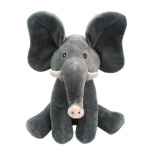 Peekaboo elevant pl&uuml;&uuml;sis m&auml;nguasi liikuvad k&otilde;rvad peitusem&auml;ng T&auml;idisega loomade mugavusnukk interaktiivne muusikaline pluus v&auml;ikelastele poistele t&uuml;drukutele kingitus tumehall v&auml;rv