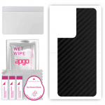 apgo Protective Skin Sticker for the back compatible with Oppo Reno8 Z 5G, Wrap Film, Foil, Vinyl - Pattern Carbon Black