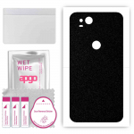 apgo Protective Skin Sticker for the back compatible with Google Pixel 2, Wrap Film, Foil, Vinyl - Pattern Matte Black