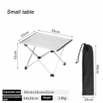 &Otilde;ues kokkupandav matkalaud Kaasaskantav alumiiniumsulamist piknikulaud rullitava kerge grilllauaga &otilde;ues matkamiseks ja grillimiseks rannapeoks 39*33*31cm