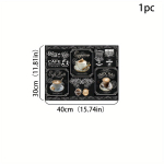 1 tk Kummist kuivatusmatt Retro kohvilauan&otilde;udega kohvikusse restorani k&ouml;&ouml;ki vaiplauan&otilde;ud Vastupidav diatomiga porilaud Lemmikloomamatt Kohvin&otilde;ud 30*40 CM