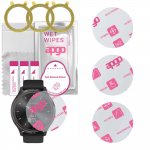 3x apgo Ultra-Clear Hybrid protective glass compatible with Garmin Vivomove 3S, flexible nano glass, great replacement for tempered glass, scratch-res