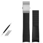 K&otilde;verdatud otsaga Kummist kellarihm 21mm kellarihm Longines conquest L37813567 L37813787 L3.781/782 kelladele rihm k&auml;ekellade rihm 21mm black