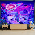 Abstraktne Astronaut Vaip Seinale Riputatav Ps&uuml;hhedeelne Hipi Tapestry V&auml;rviline Universum Tuba &Uuml;hiselamu Kodu Dekoratsioon Taust 95x70cm