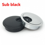 2-osaline tsingisulamist &uuml;mmargune laud, ava kate, traadi v&auml;ljalaskeava port Arvuti arvuti laua kaabli tihend 50/53/60/80 mm liinihoidik 60mm