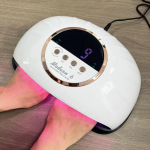 268W UV LED lamp k&uuml;&uuml;nte kuivatamiseks manik&uuml;&uuml;ri jaoks 69 LED-iga UV geellaki jaoks LCD-ekraaniga UV lamp manik&uuml;&uuml;ri salongi jaoks EU