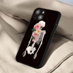 Iphone 13 jaoks Radioloogiliste inimorganite jaoks Skeleti pealuu kunst &Uuml;mbris iphone 11 12 13 Mini Pro Max X XS 7 8 Plus XR SE2020 kate iphone13 pro max