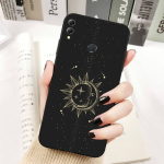 Naljakas Sun Moon Face telefoni&uuml;mbris Huawei Honor 10 i 8X C 5A 20 9 10 30 lite pro Voew 10 20 V30 jaoks Honor 7A 2GB